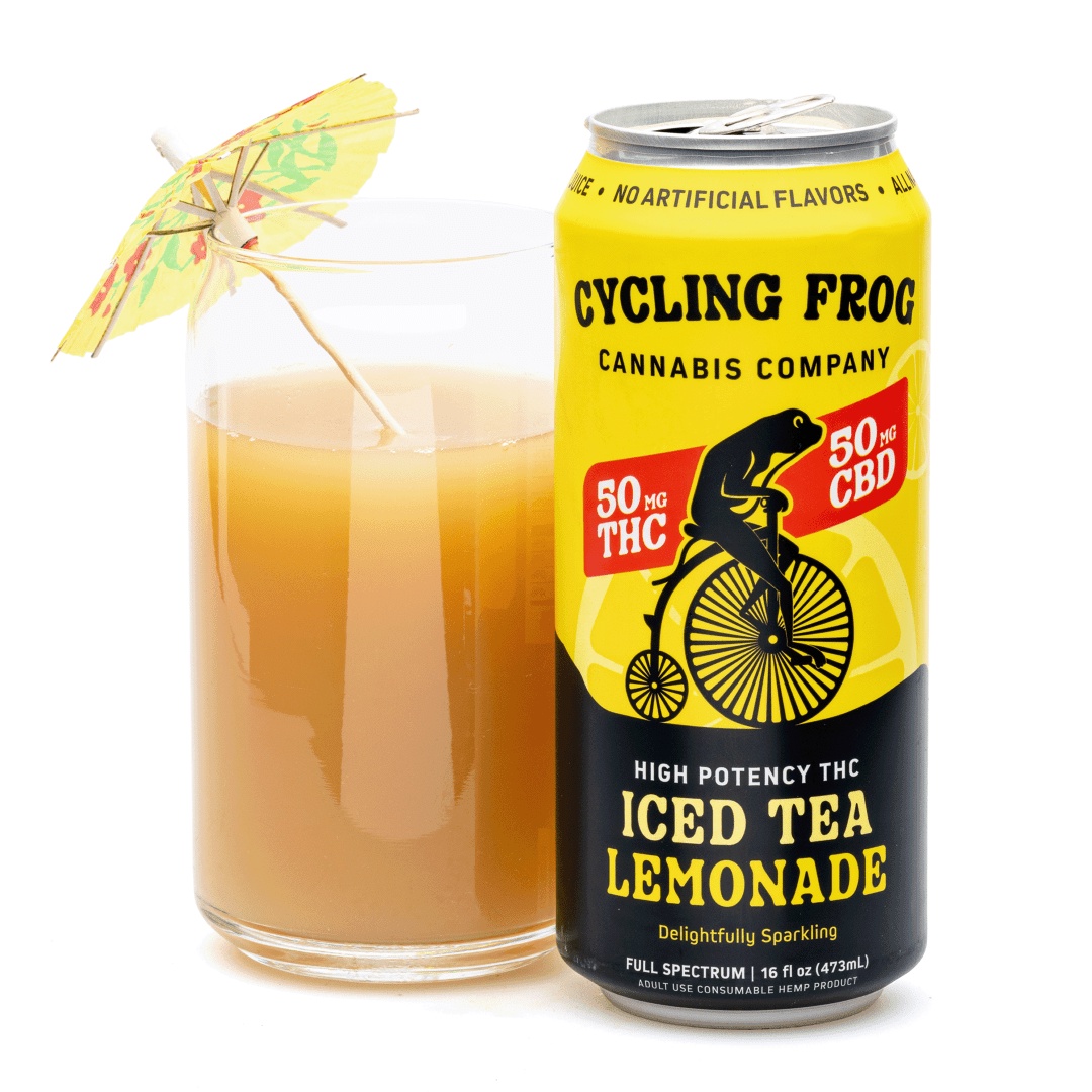 Cycling Frog High Potency THC + CBD Seltzer - Iced Tea Lemonade (Single)